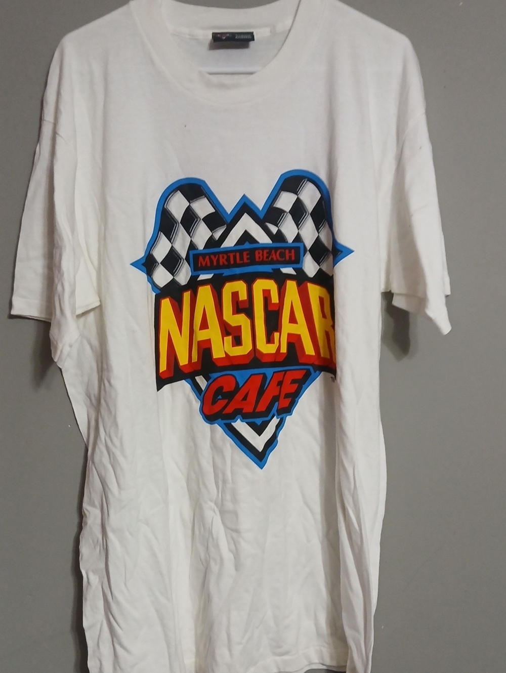 NASCAR Cafe Myrtle Beach White Graphic Tee